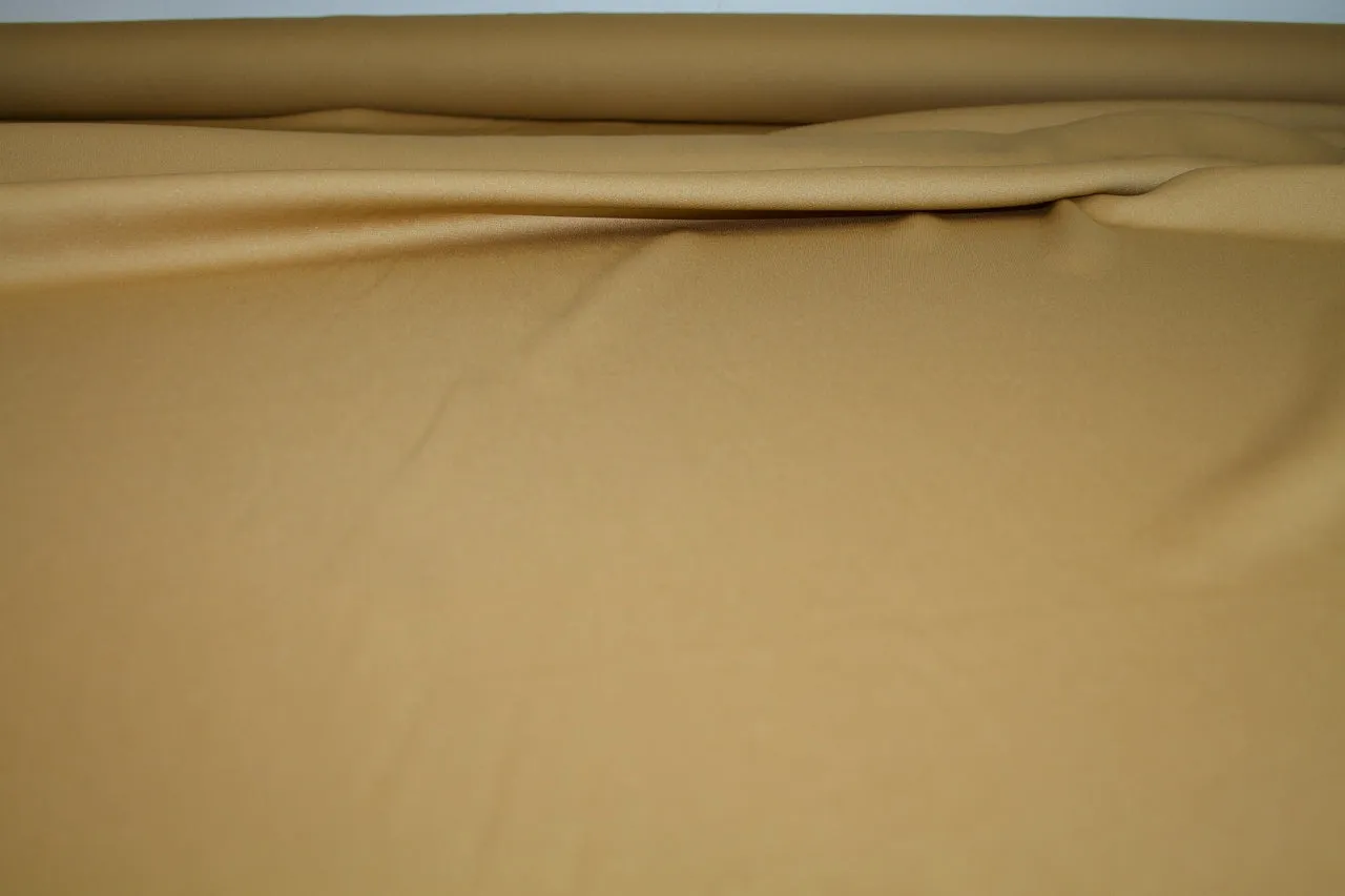 1 1/8  yards of Randi Rahm Stretch Silk Crepe de Chine - Gold