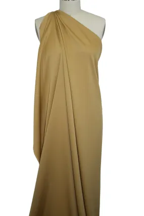 1 1/8  yards of Randi Rahm Stretch Silk Crepe de Chine - Gold