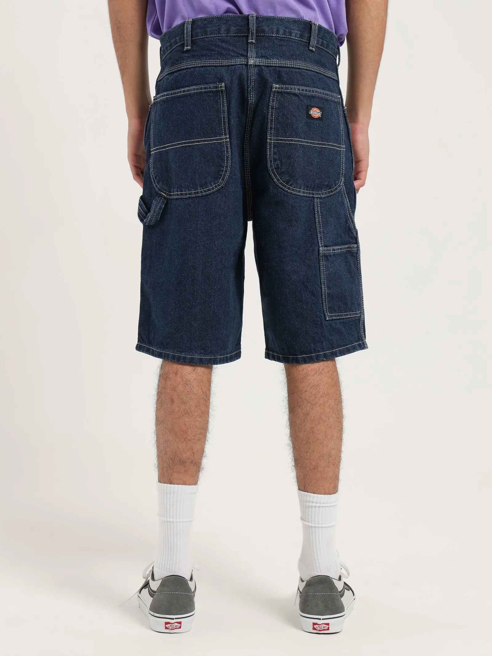 11" Relaxed Fit Denim Shorts in Indigo