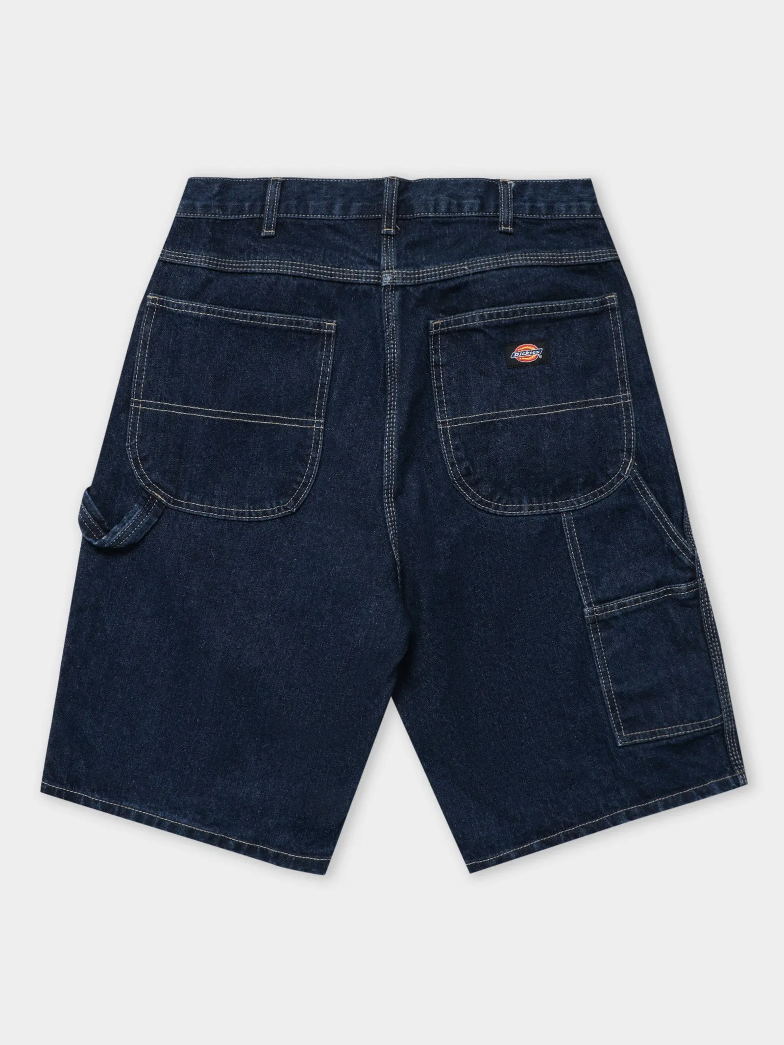 11" Relaxed Fit Denim Shorts in Indigo