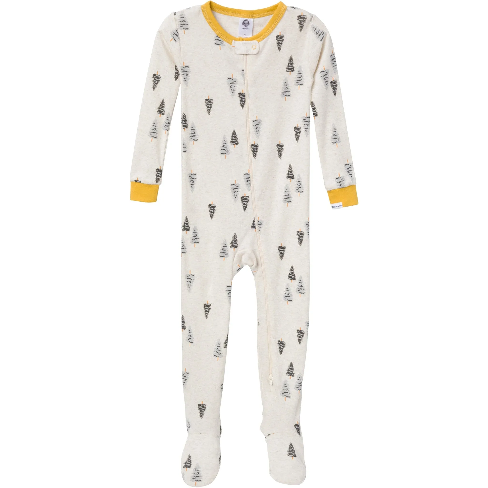 4-Pack Baby & Toddler Boys Moose Snug Fit Footed Pajamas