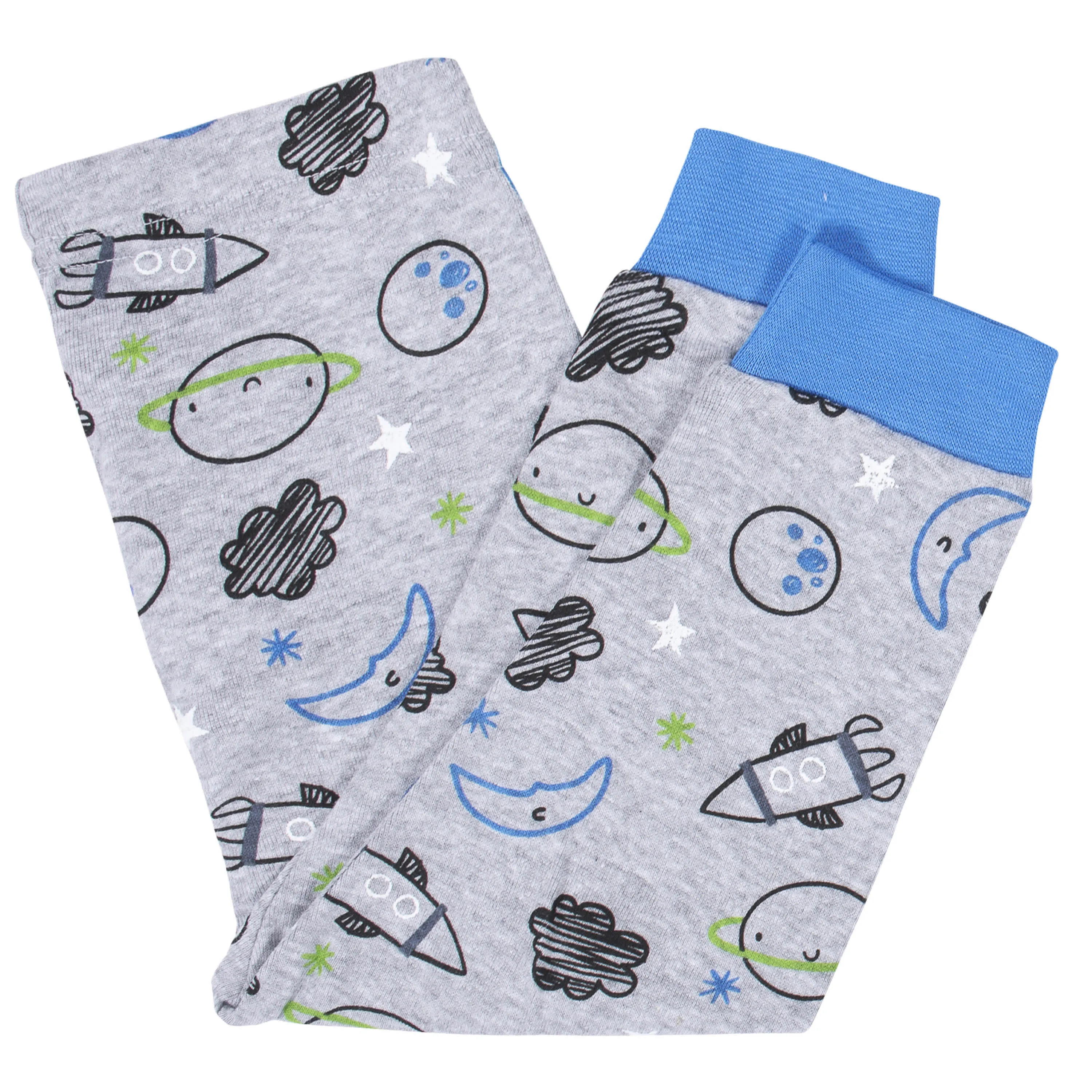 4-Piece Infant & Toddler Boys Space Snug Fit Cotton Pajamas