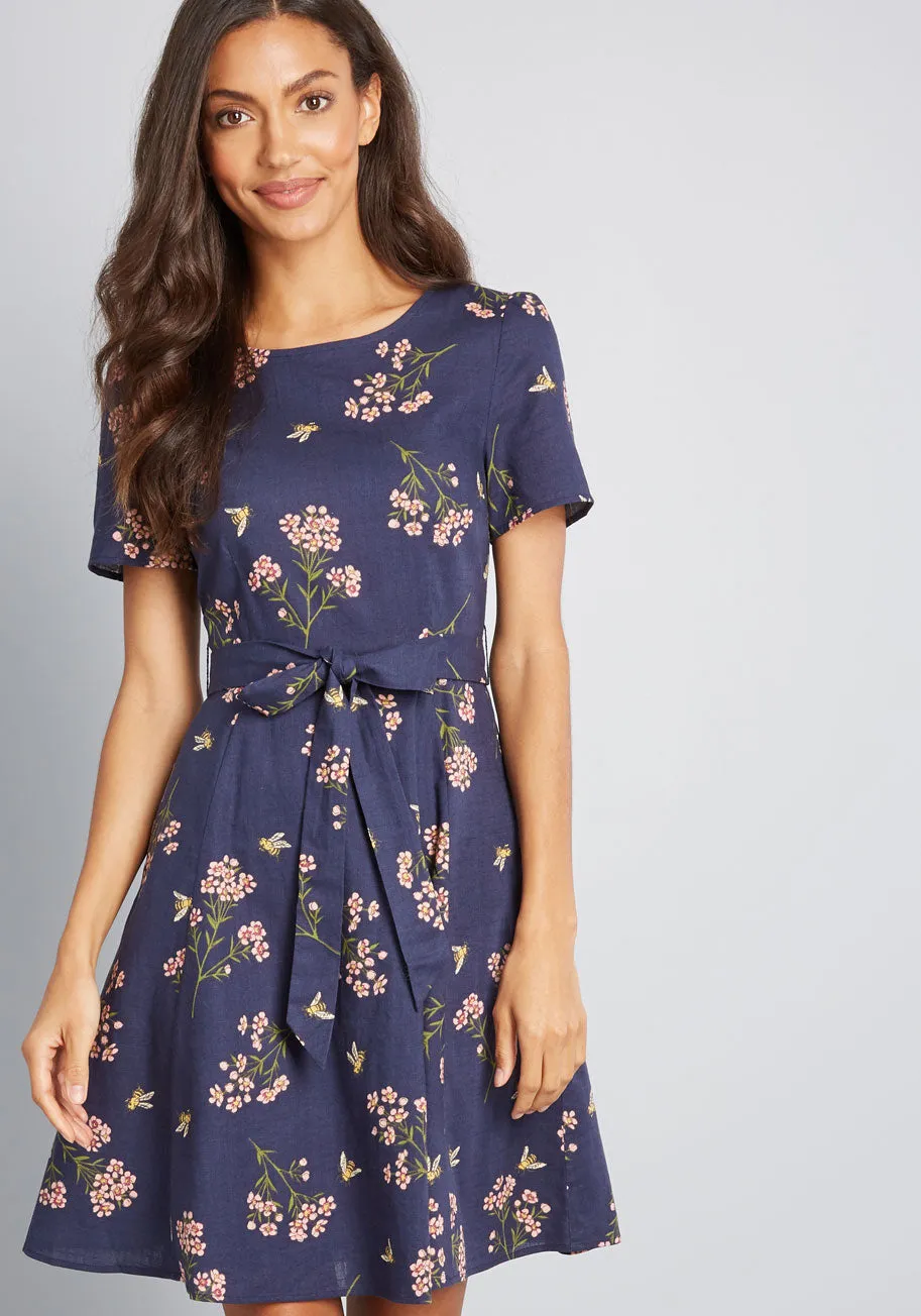 Airy Emphasis Mini Dress