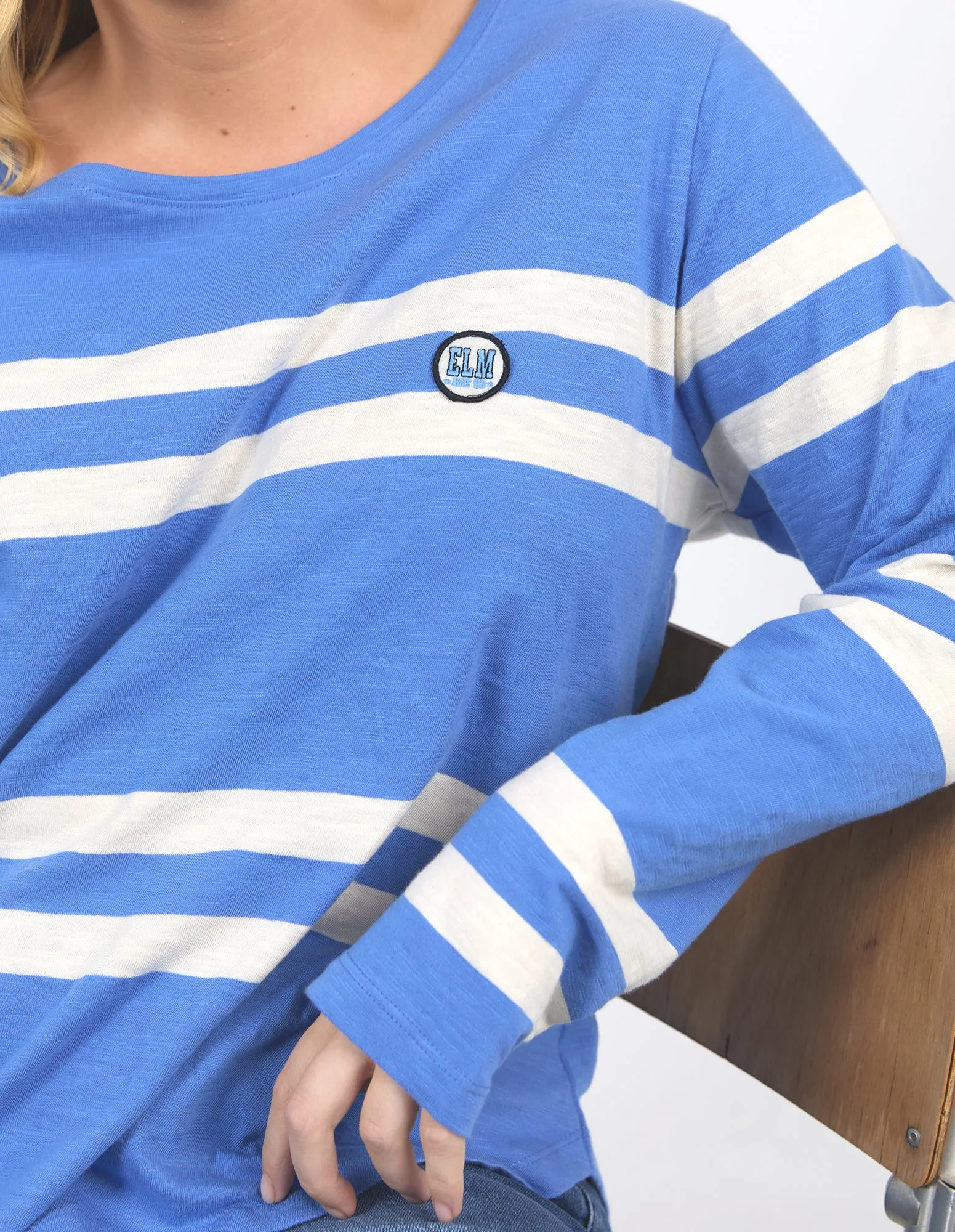 Allegra Long Sleeve Tee Cerulean Blue