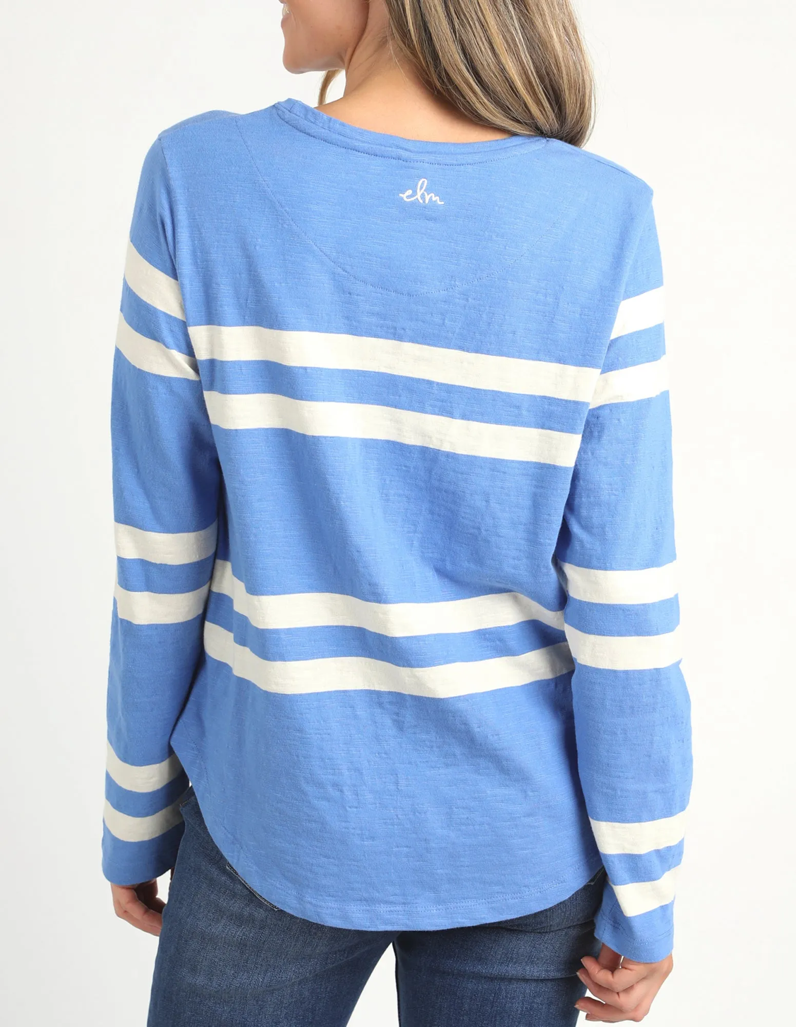 Allegra Long Sleeve Tee Cerulean Blue