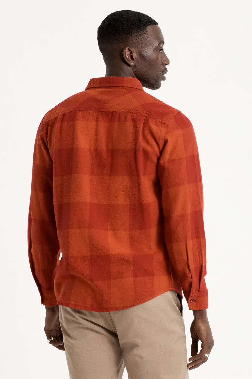 Bowery Lightweight L/S Flannel - Crimson/Aurora Red