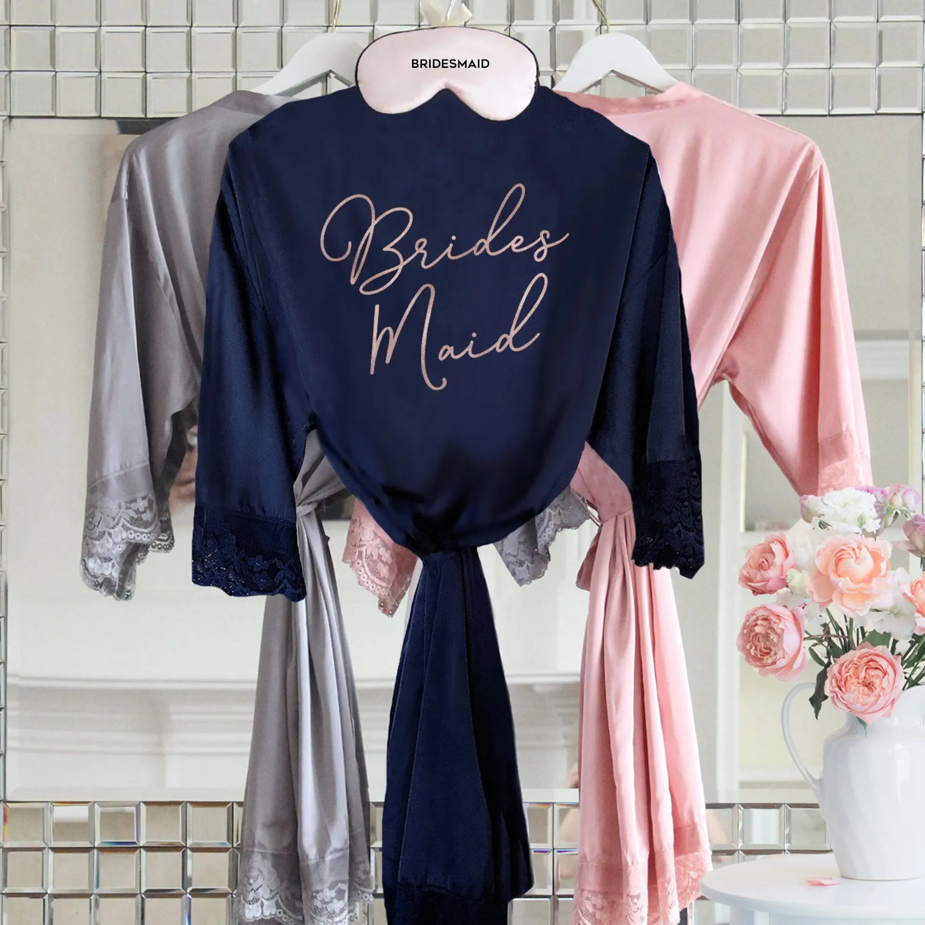 Bridesmaid Robes - Satin Lace