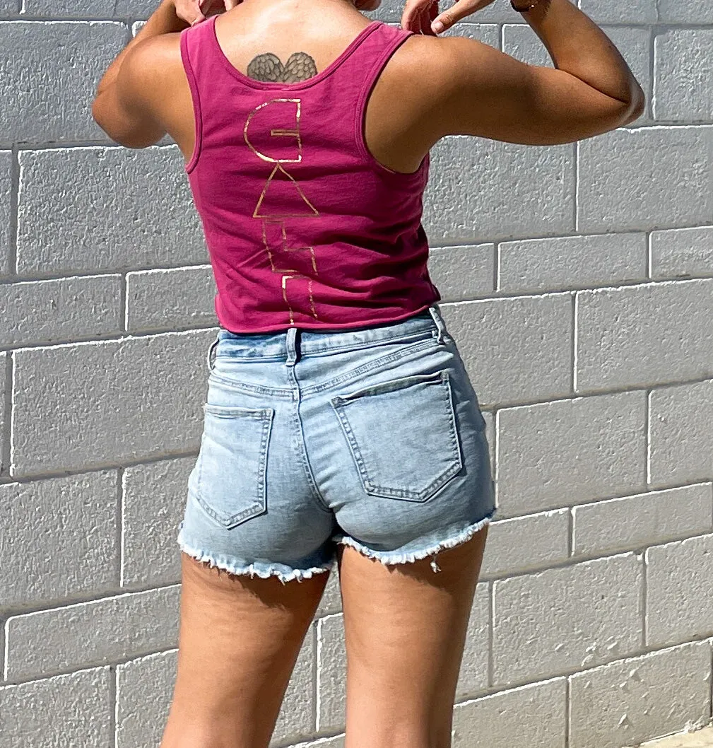 Cali Crop Tank - Berry