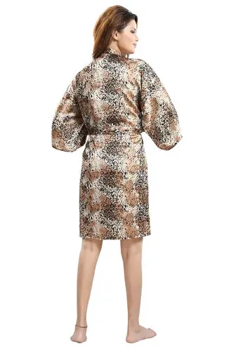 Cheetah Print Bridal Robes