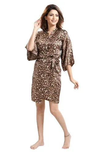 Cheetah Print Bridal Robes