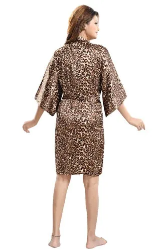 Cheetah Print Bridal Robes