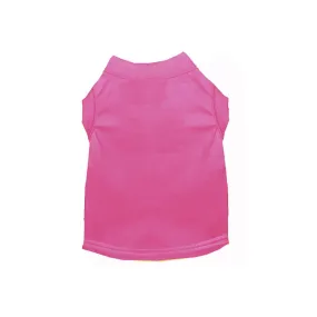 Cotton Poly Blend Tee Shirt in Bright Pink