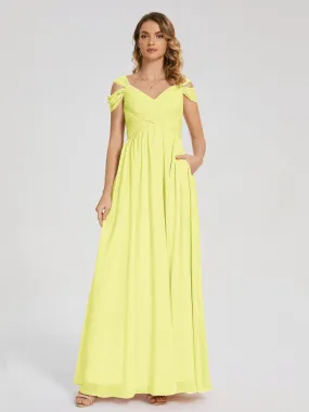 Daffodil Bridesmaid Dresses Uk Charlee Flowy Split Chiffon Bridesmaid Dresses