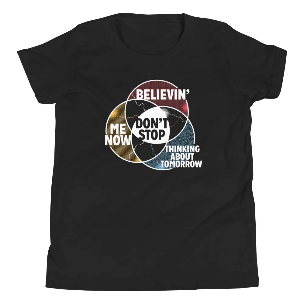 Don't Stop Venn Diagram Kid's Youth Tee