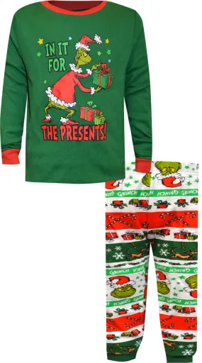 Dr. Seuss The Grinch In It for the Presents Boys Pajamas