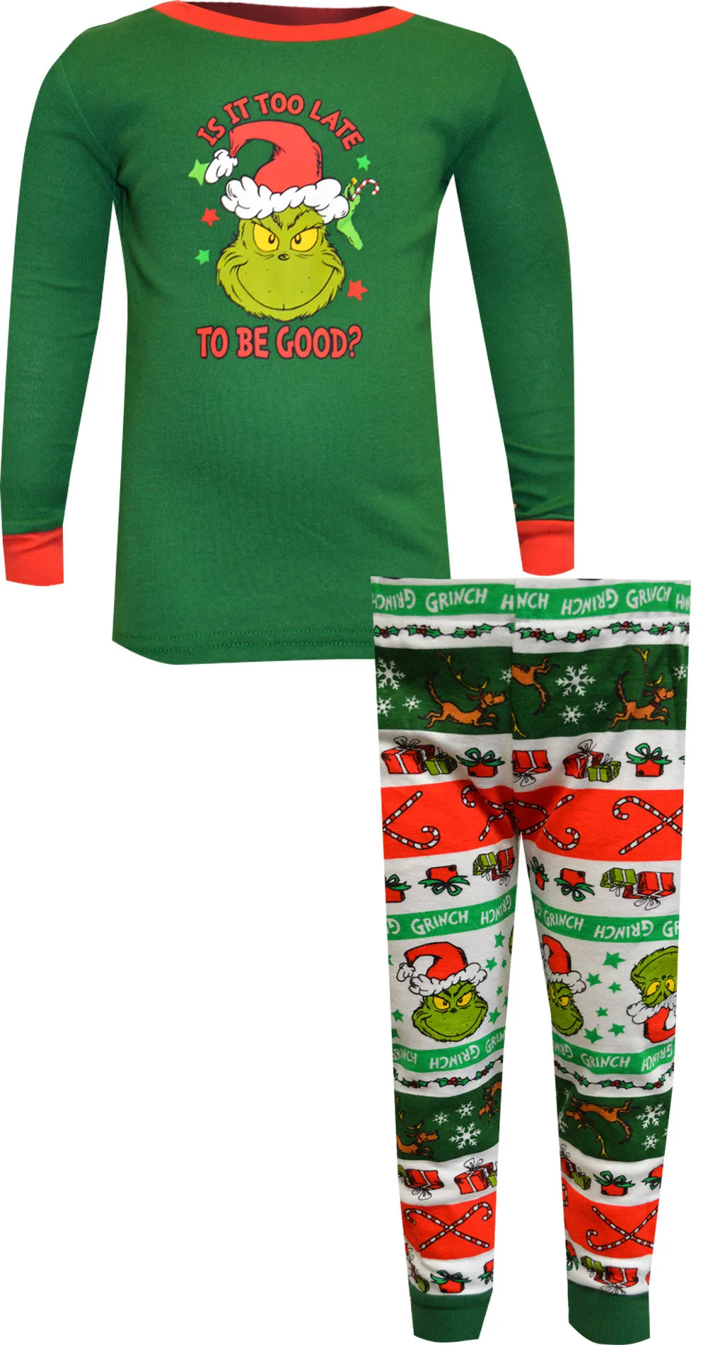 Dr. Seuss The Grinch In It for the Presents Boys Pajamas