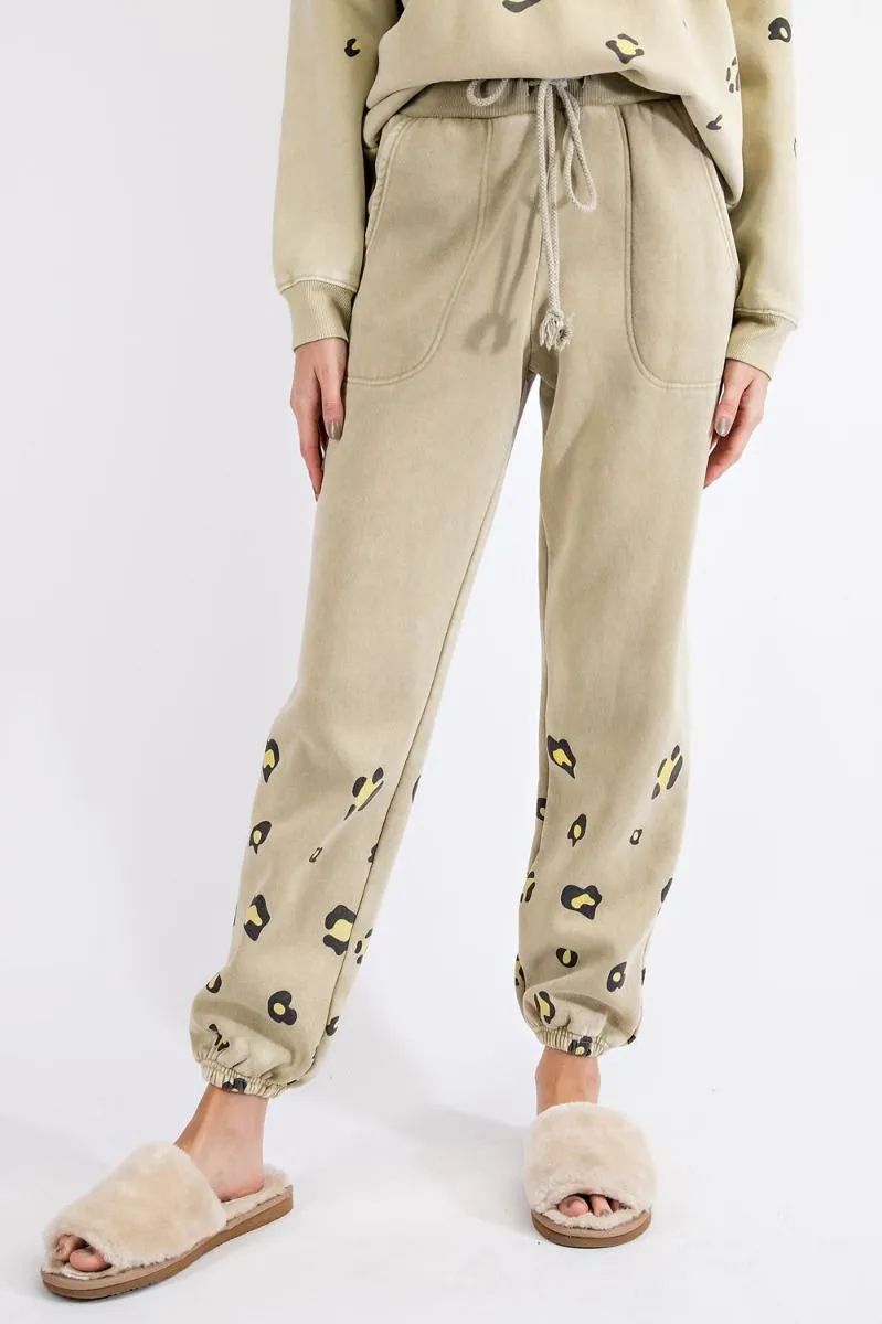 EB40461 LEOPARD PRINT SWEATPANT