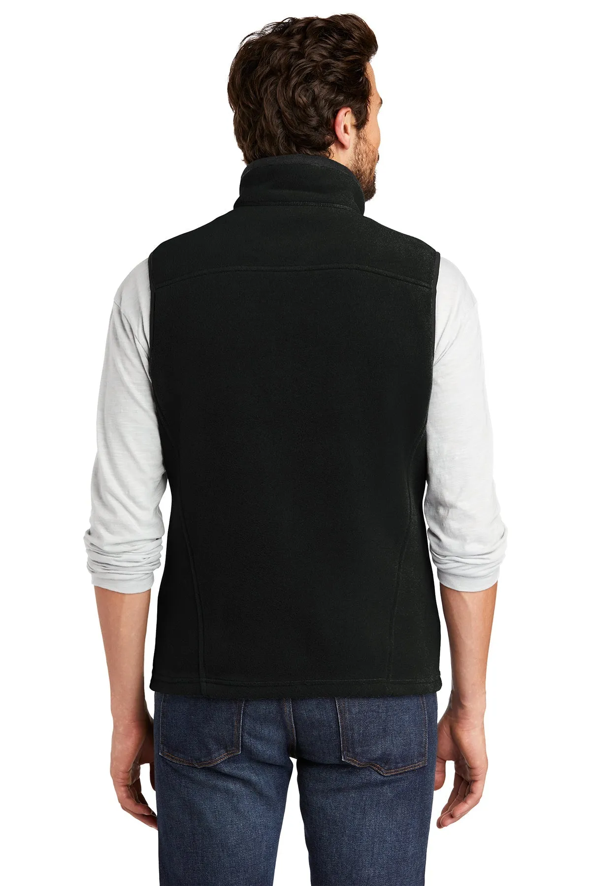 Eddie Bauer Branded Fleece Vests, Black