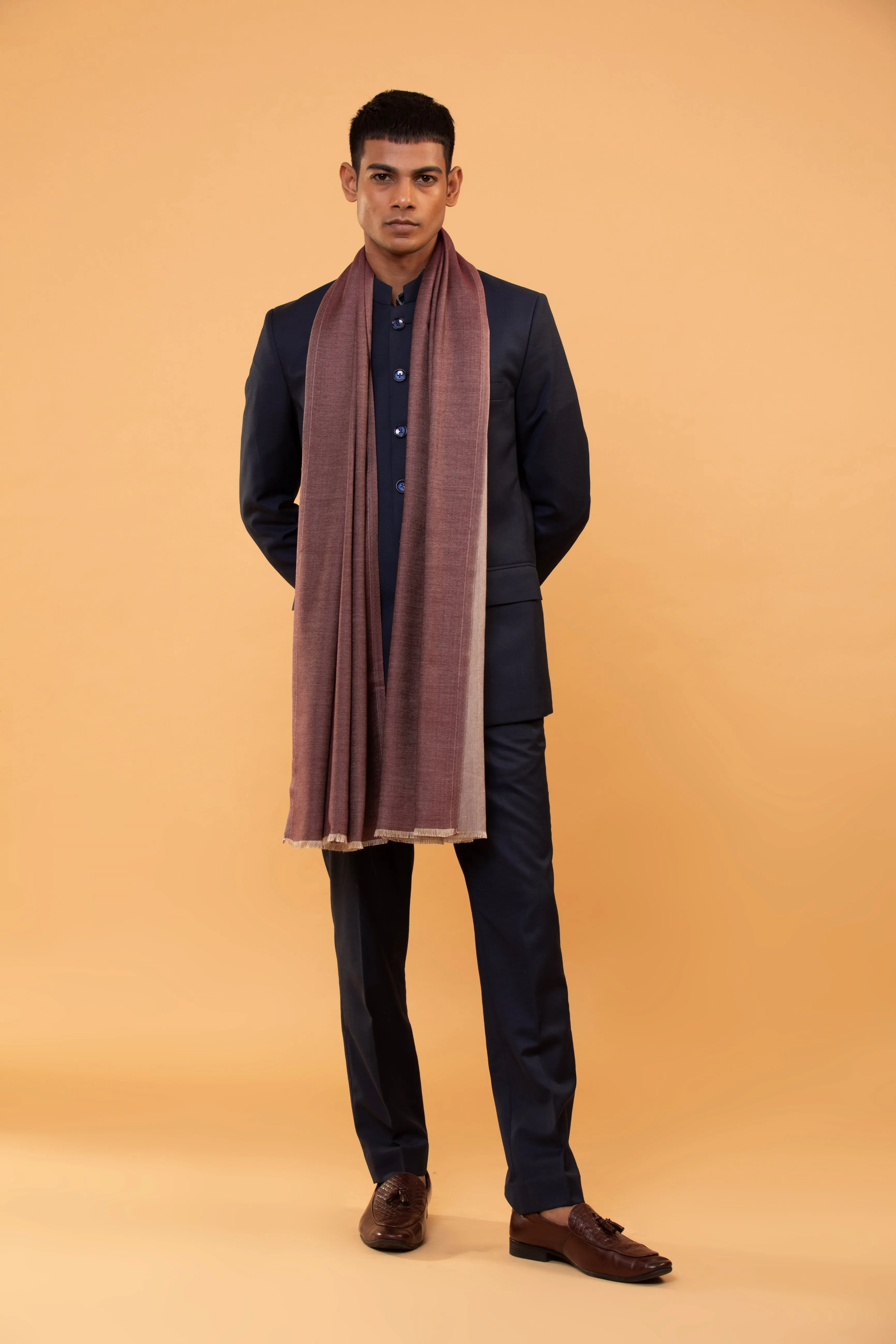 Elegant Men's Wool Shawl - Premium Winter Fashion, Warm & Stylish Wrap