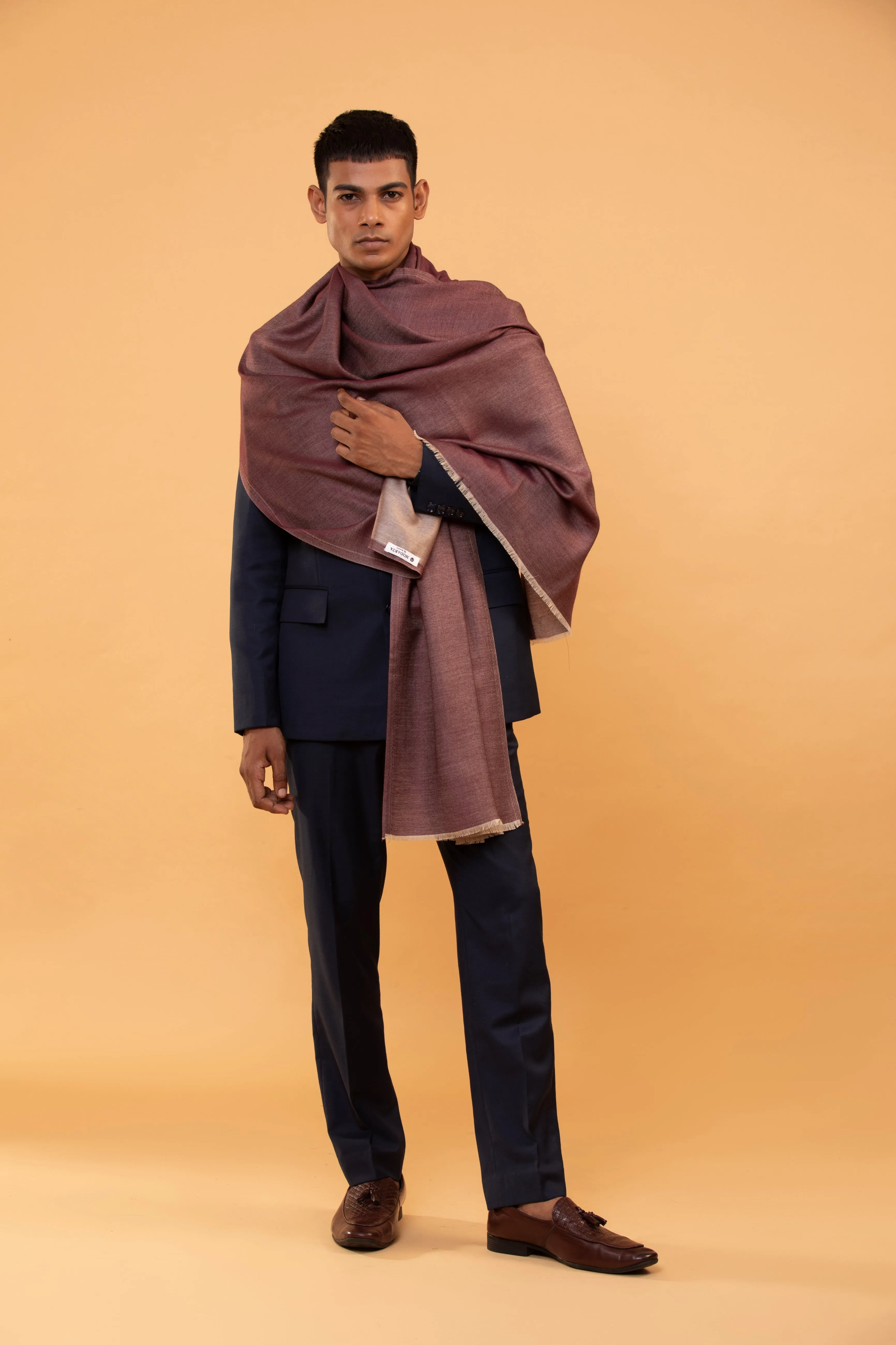 Elegant Men's Wool Shawl - Premium Winter Fashion, Warm & Stylish Wrap