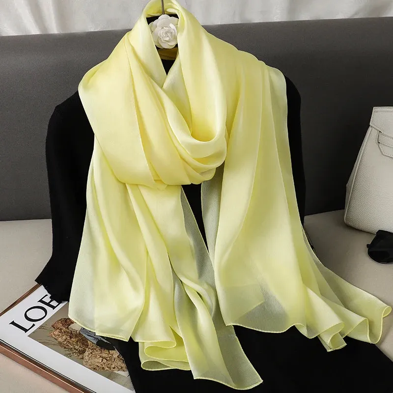 Elegant Silk Scarf Pashmina Hijab Shawls