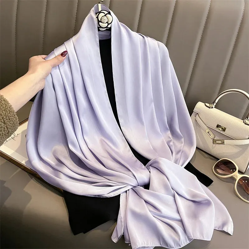 Elegant Silk Scarf Pashmina Hijab Shawls