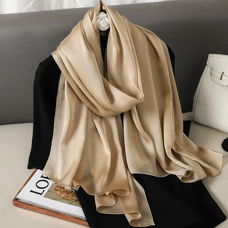 Elegant Silk Scarf Pashmina Hijab Shawls