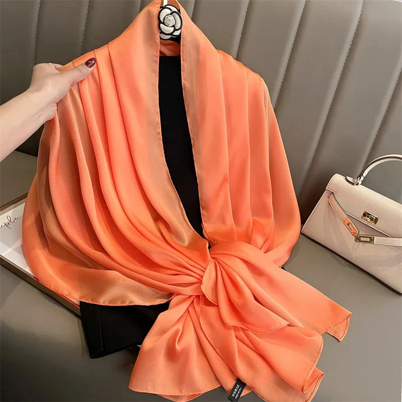 Elegant Silk Scarf Pashmina Hijab Shawls