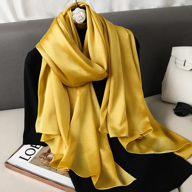 Elegant Silk Scarf Pashmina Hijab Shawls