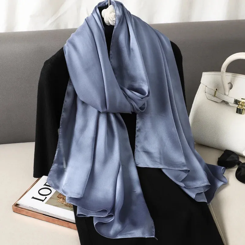 Elegant Silk Scarf Pashmina Hijab Shawls