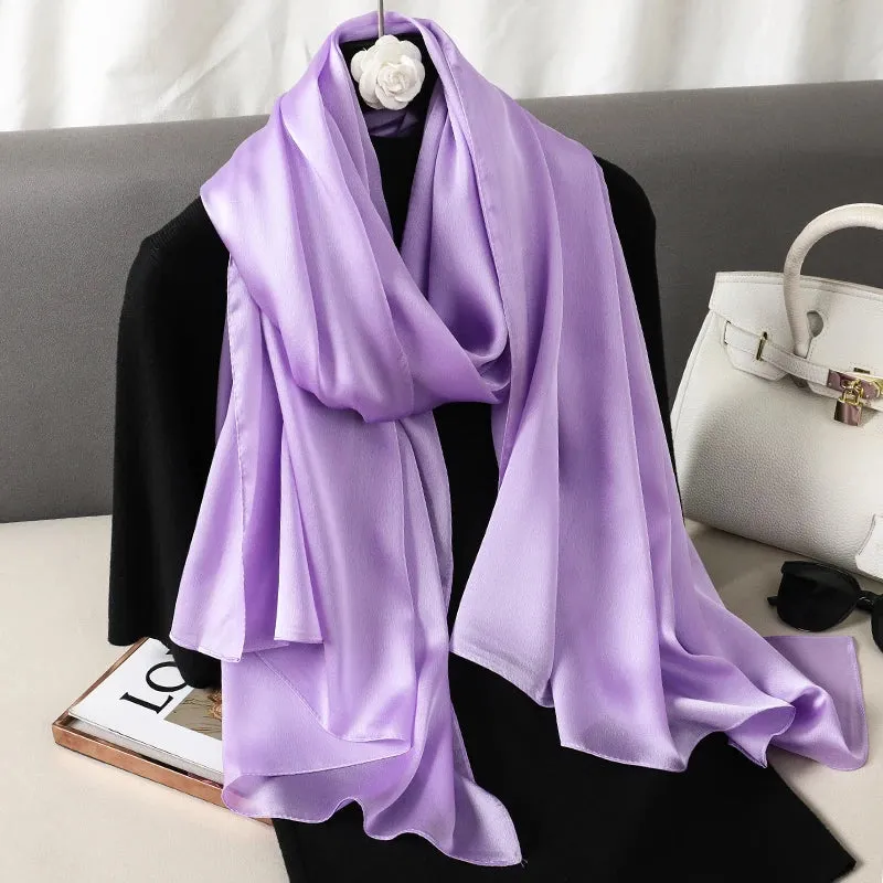 Elegant Silk Scarf Pashmina Hijab Shawls