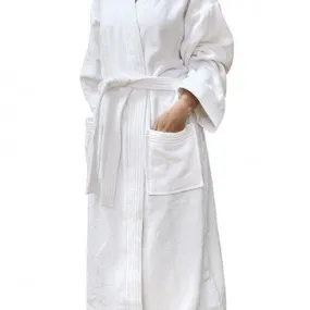 Hotel Quality Cotton Velour White Robe