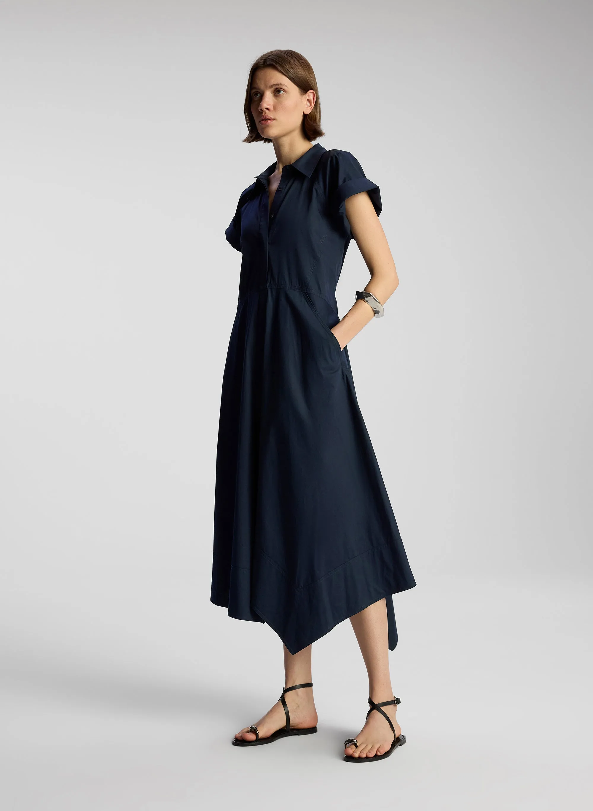 Julianna Cotton Midi Shirtdress