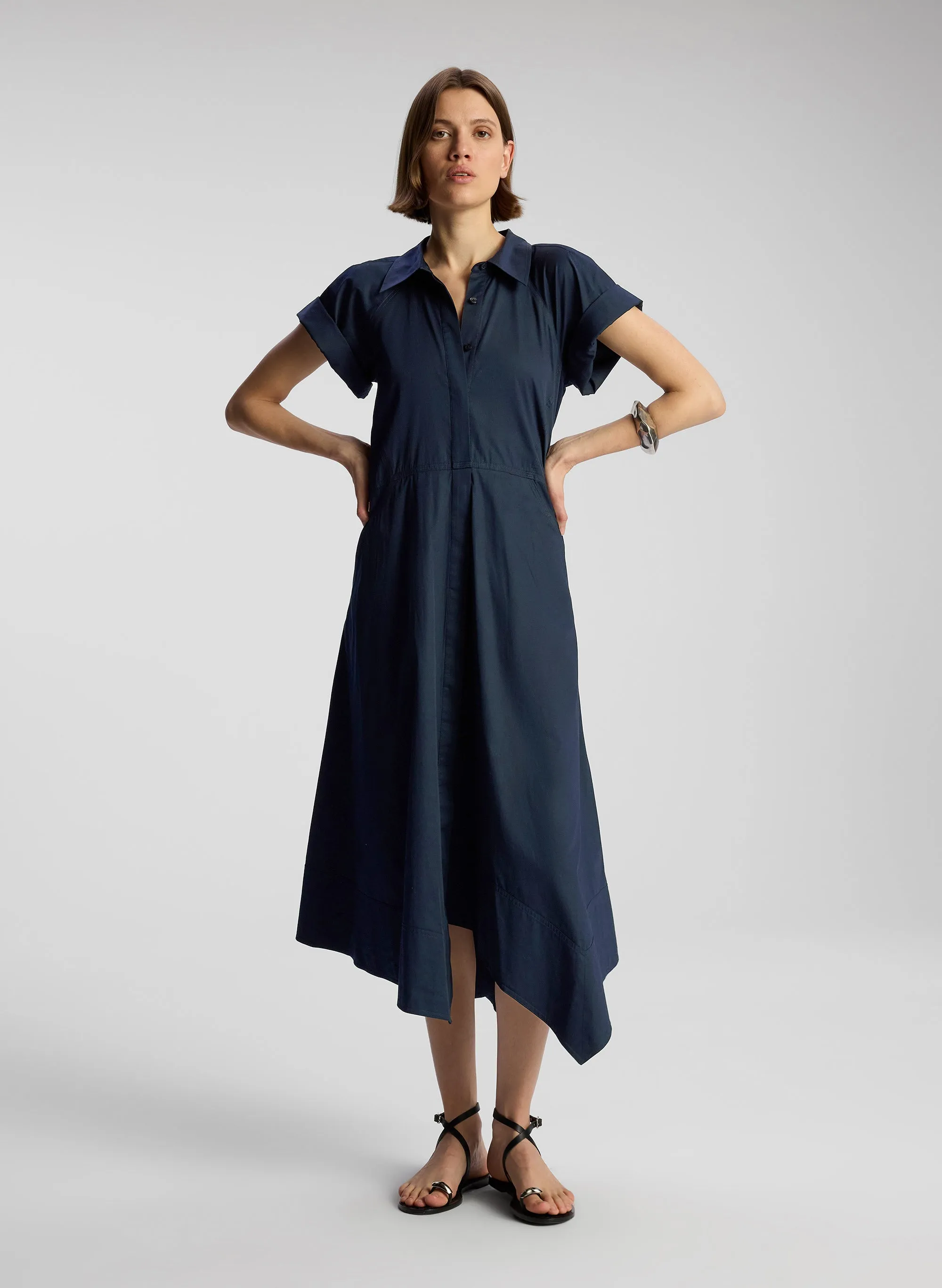 Julianna Cotton Midi Shirtdress