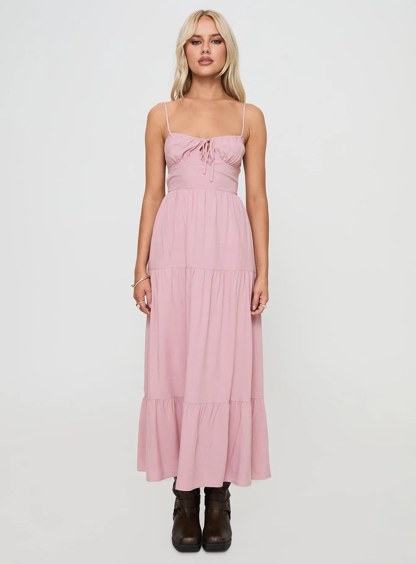 Juzen Maxi Dress Pink