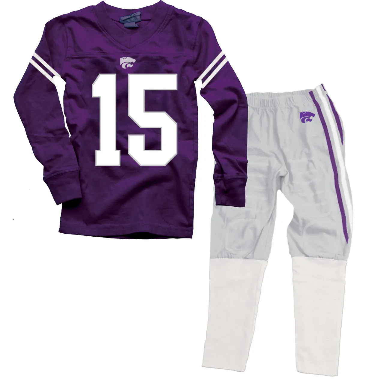 Kansas State Wildcats Kids Football Pajamas