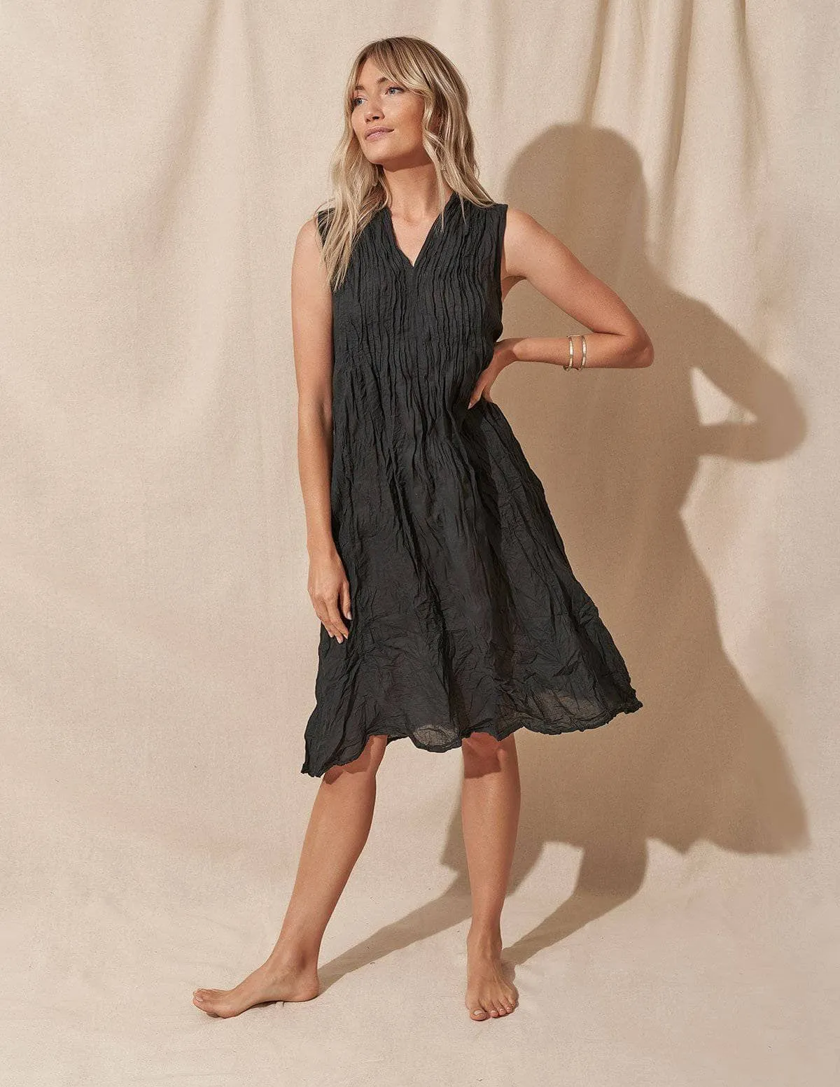 Kenzie Crinkle Cotton Dress