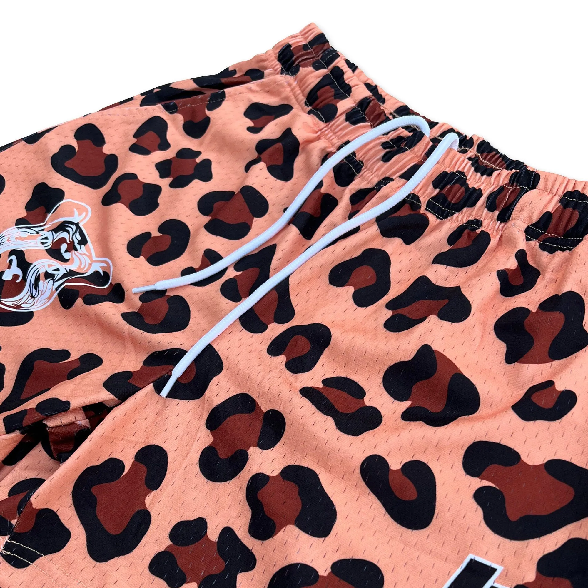 Leopard - Premium Mesh JJ Shorts - 5 Inch Inseam