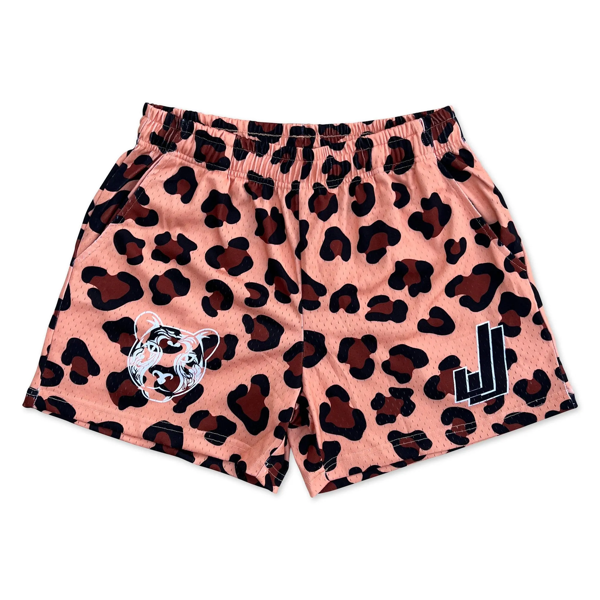 Leopard - Premium Mesh JJ Shorts - 5 Inch Inseam