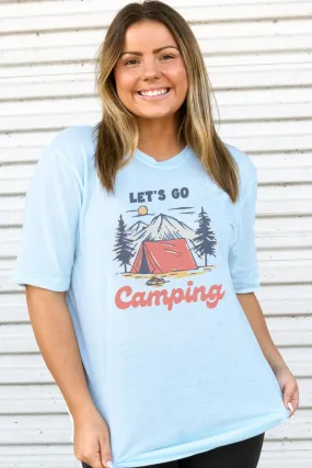 Let's Go Camping Adult Soft-Tek Blend T-Shirt