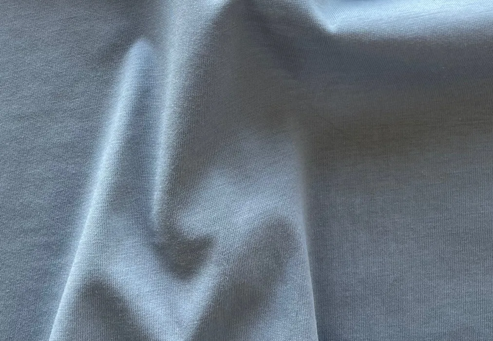 Lighter-Weight Pewter Grey Cotton Knit (Made in Italy)