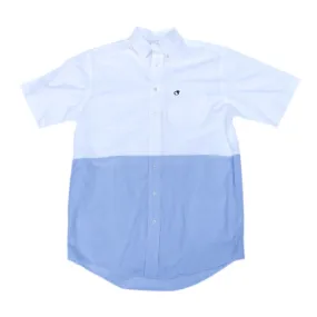 Lightweight Cumberland Mixer Short Sleeve Button Down - Blue