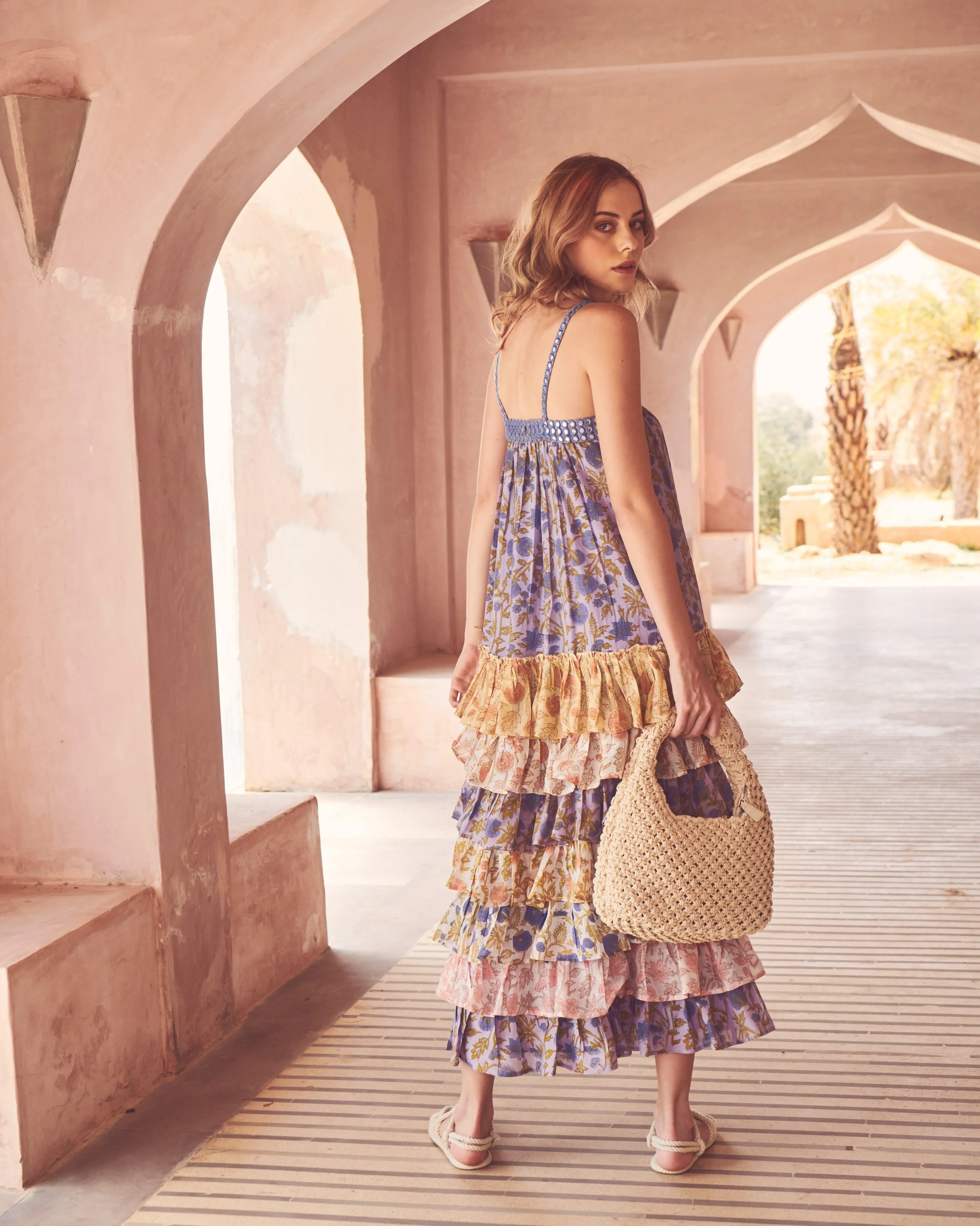 Marigold Airy Frill Dress