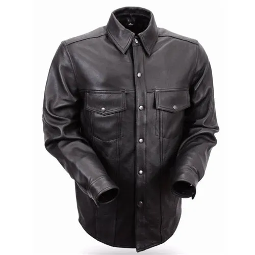 Men's Lightweight Leather Riding Shirts