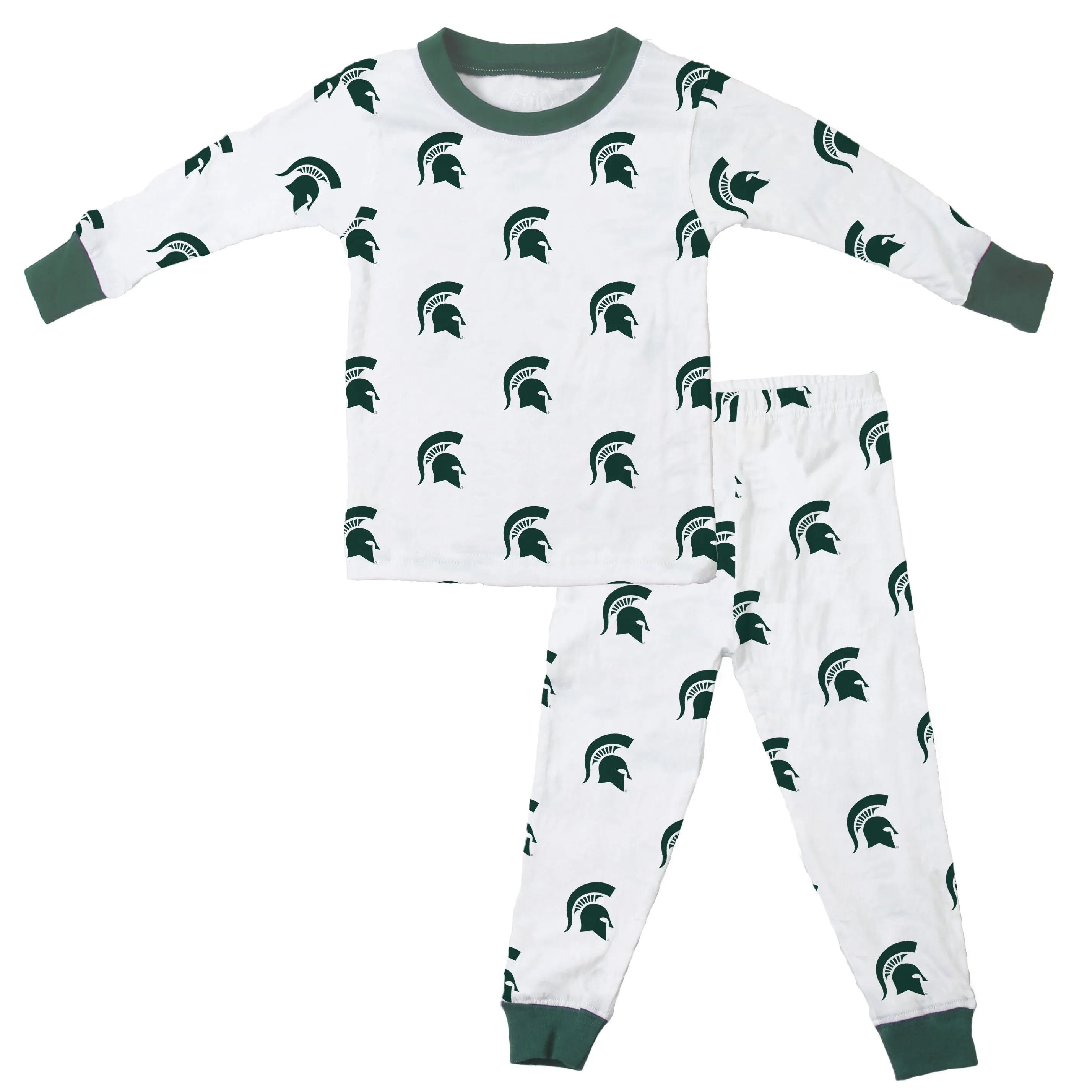 Michigan State Spartans Kids Allover Print Pajama