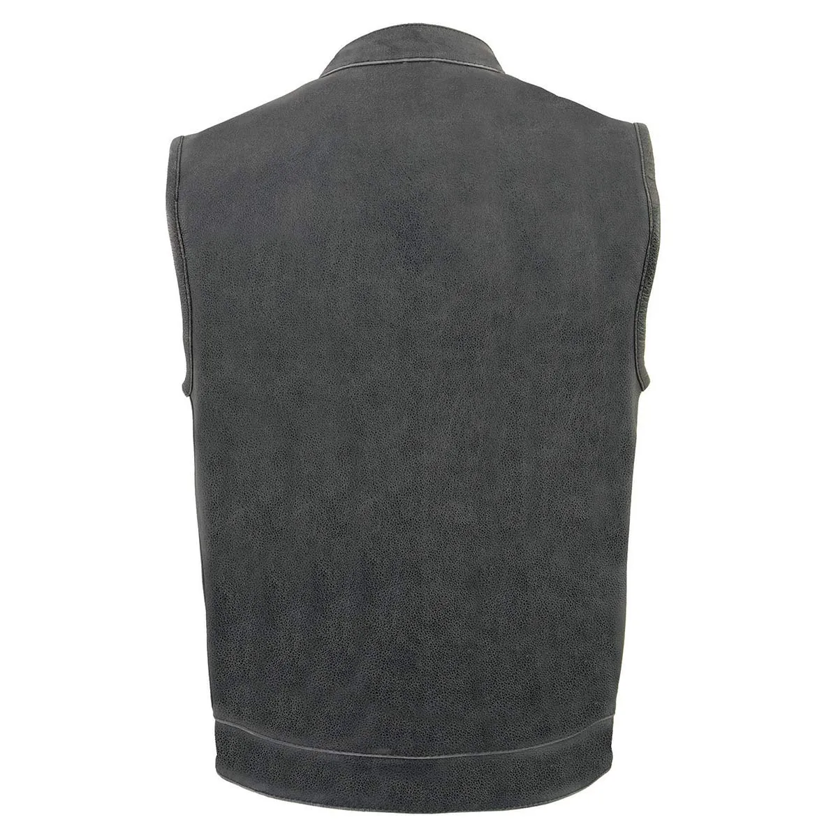 Milwaukee Leather Men's Premium Leather Club-Style Motorcycle Vest