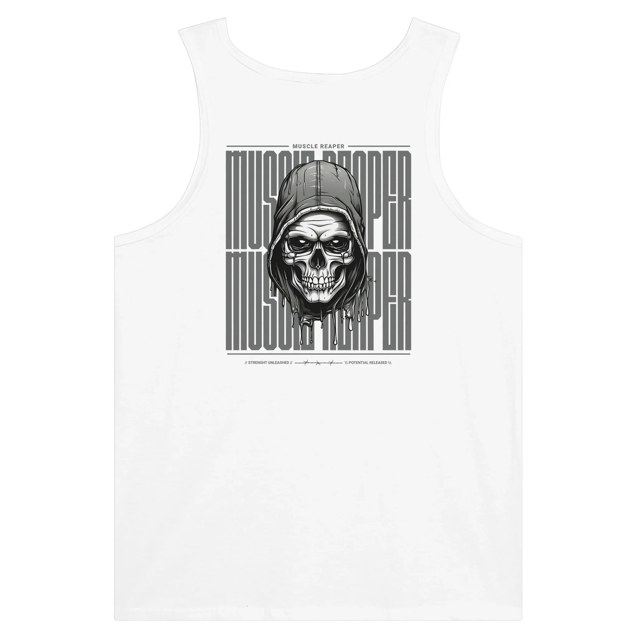 Muscle Reaper Skull Unisex Tank Top