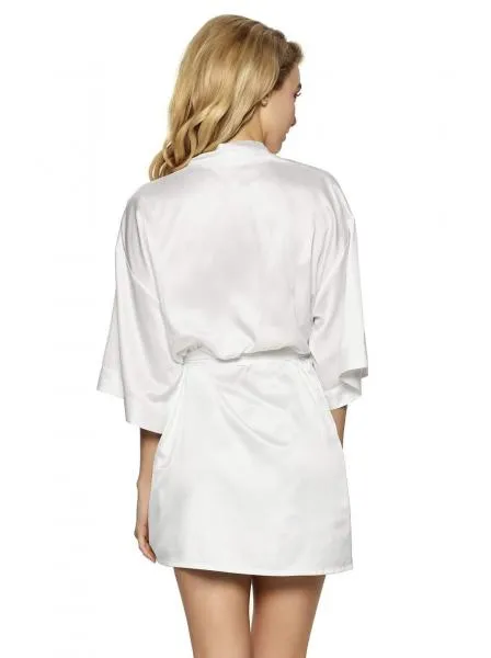 Muse Satin Kimono - Winter White -