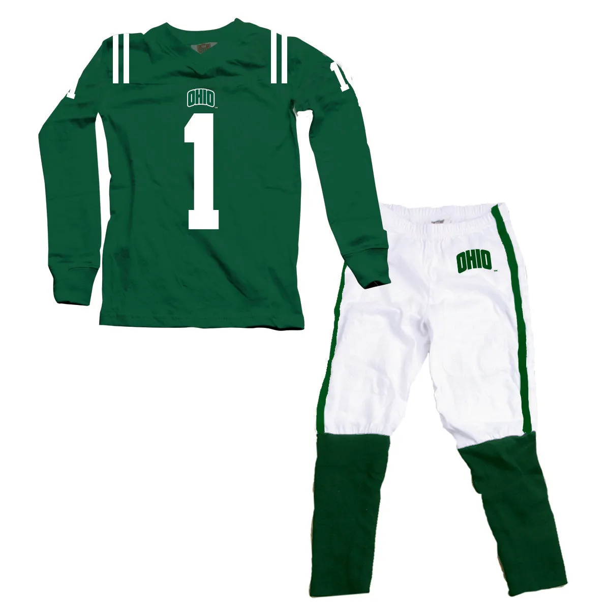 Ohio Bobcats Kids Football Pajamas