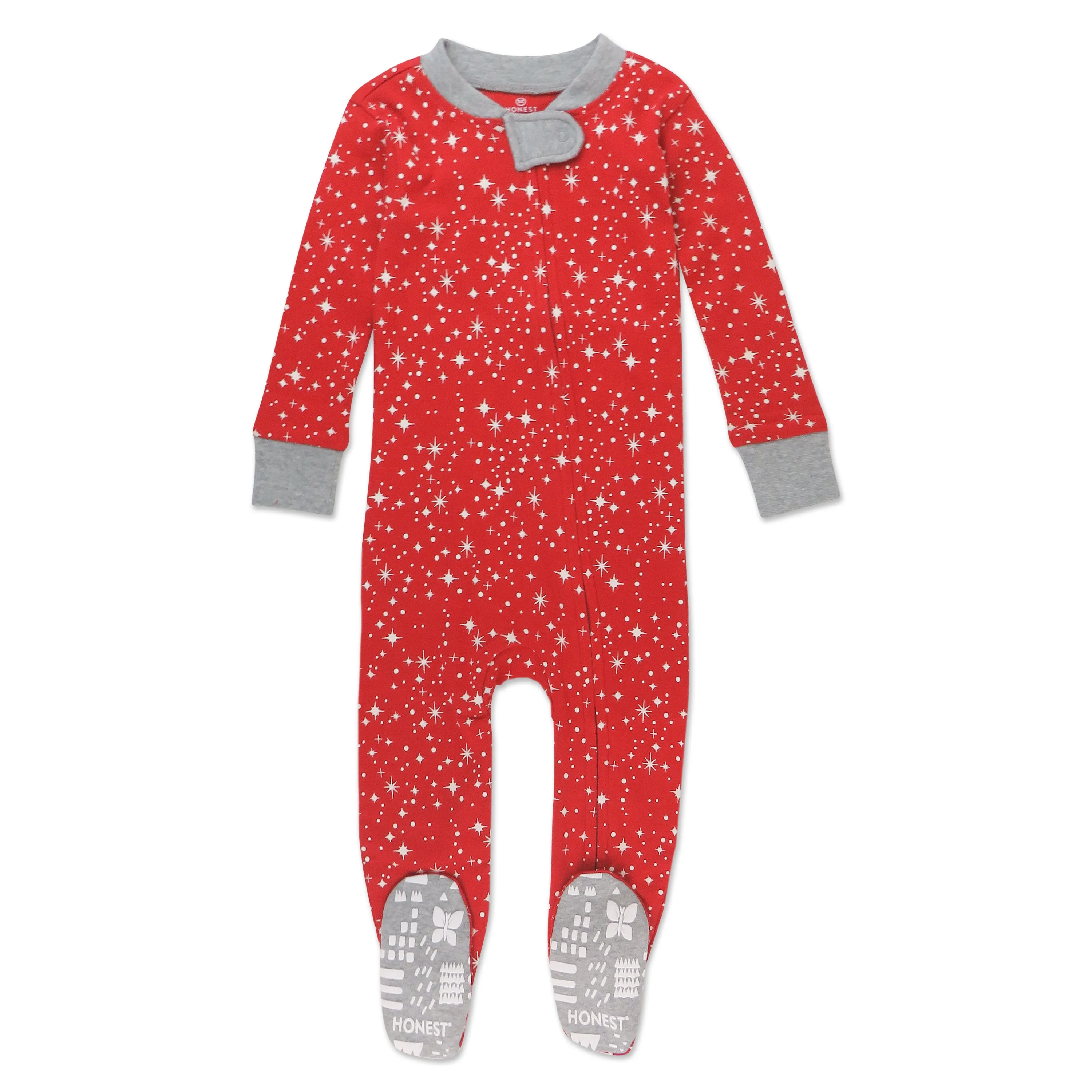 Organic Cotton Holiday Snug-Fit Footed Pajama